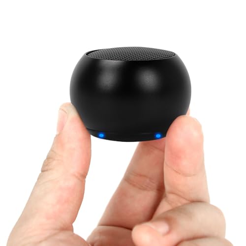 mumisuto Extrem Mini Tragbarer Bluetooth Lautsprecher mit 9D-Raumklang, 3W Musikbox Bluetooth mit Starkem Bass für iPhone, Android, TWS-Paarung, für Innenräume, Außenseiter &...
