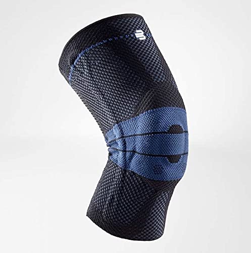 Genouillère GenuTrain noir taille 7 Comfort avec bord en silicone pour maintien du genou