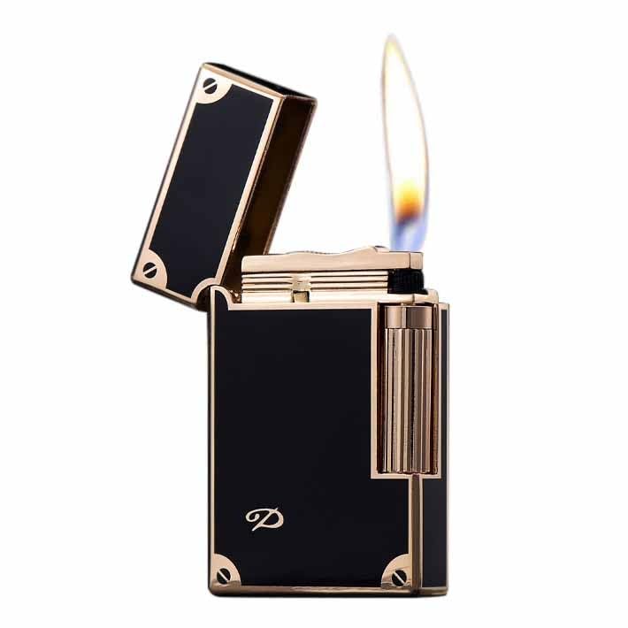 Encendedor clásico recargable de butano con diseño vintage y encendido lateral