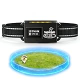 GPS Dog Fence for Dogs That Run-Wireless Invisible Fence with GPS+GLONASS+Galileo, Waterproof Pet Containment System, 48H Battery, Adjustable Range 65-3280 ft for Camping & No-Yard Use (Over 15 lbs)