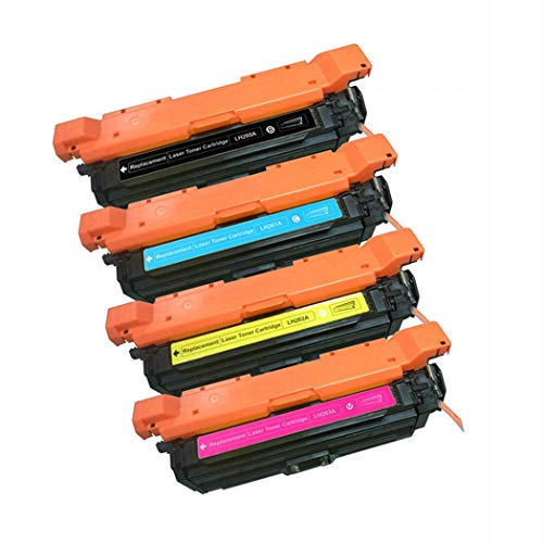 Preisvergleich Produktbild Laserdrucker TonerkartuscheGeeignet für Hp654a-Farbtonerkartusche, kompatibler Drucker Hpcolor Laserjet Pro M651dn M651m-Tonerkartusche 4 Farben Optional, Originalzubehör-4colors