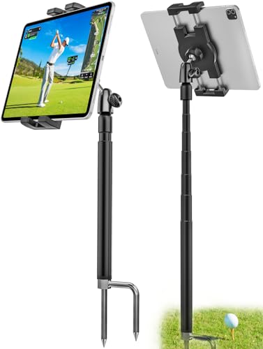 woleyi Perche à selfie monopode de golf – Support de tablette de golf pour swing record