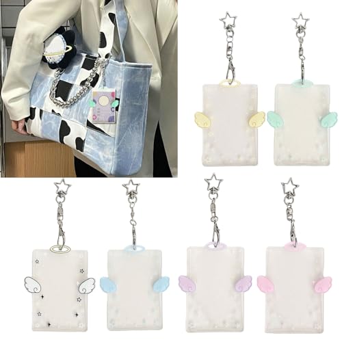 Photocard Holder Korean Popular Photo Card Holder Keychain Identity Card Holder Pendant Keychain Student Card Sleeve4