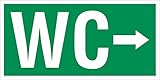PVC Werbebanner Banner Plane Festival Bauzaunbanner WC Rechts Toilette Notausgang