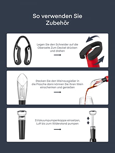 Elektrischer Korkenzieher Knipan, automatischer Flaschenöffner