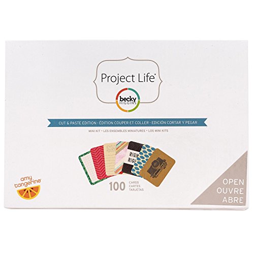 Becky Higgins 380183 Project Life Mini Kits at-Cut and Paste (100 Pieces)