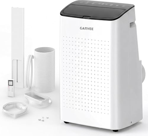 Image of Garvee 1,4000 BTUs Portable Air Conditioner for 750 Sq.Ft Max.Portable AC Unit with Dehumidifier, Fan, Sleep, 24H Timer&Installation Kit, DOE Certified, Ceer 7.7,48dB,Remote Control,1115W,Black