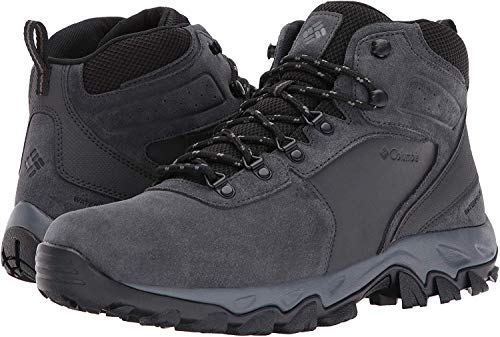 Columbia Men's Newton Ridge Plus Ii Suede Waterproof Boot, Breathable With High-Traction Grip, Shark/Black,12 #TOP2