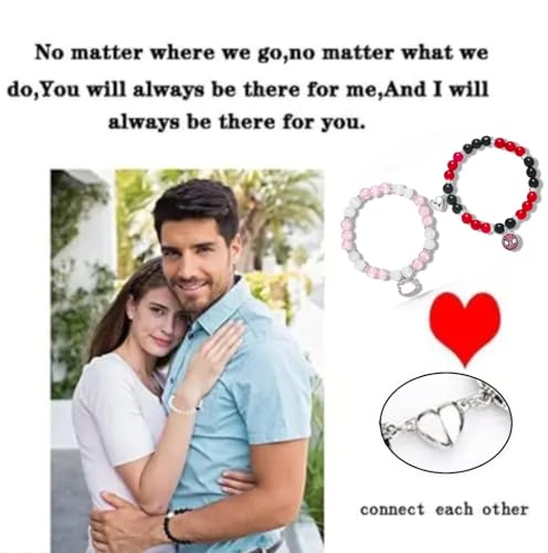 Image of Spiderman Kitty Magnetic Friendship Bracelets, Couple's Bracelets, Valentine's Day Gifts for BFF, BF, GF, Women, Men, Girls, Kids