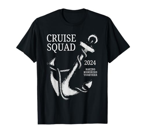 Vintage Family Cruise Squad 2024 Summer Vacation Cruise Trip Camiseta