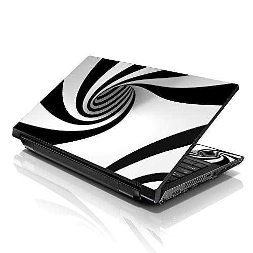 Image of LSS Laptop 17-17.3 inch Skin with Colorful Tornado Swirl Pattern for HP Dell Lenovo Apple Asus Acer Compaq - Fits 16.5 inch 17 inch 17.3 inch 18.4 inch 19 inch (2 Wrist Pads Free)