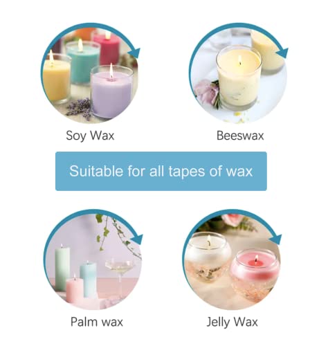 Upgraded 150Pcs Wooden Candle Wicks And Stands 5.1 X 0.5 Inch Natural Candle Wood Wicks With Iron Base, Candle Cores For Diy Candle Making Craft Smokeless Wood Wicks For Candle Making #TOP2