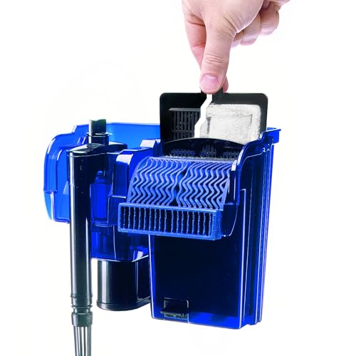 Image of Penn-Plax Cascade 80 Power Filter - Hang-On Filter with Quad Filtration - Great for Freshwater and Saltwater Setups