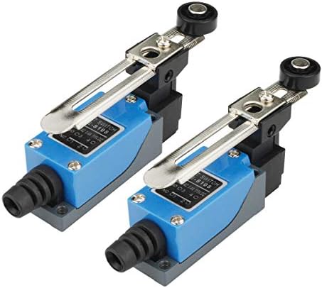 Electrical Buddy Adjustable Roller Lever Arm Momentary Limit Switch 1NC 1NO ME8108 2Pcs