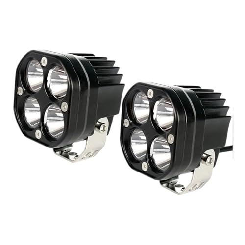 Luces auxiliares moto ajustables de 3 pulgadas y barra de luz led obra blanca