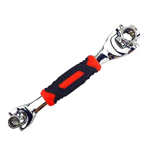 YMZ 48 in 1 Mehrzweckschlüssel, Hundeknochenschlüssel, 360 Grad drehbarer Schraubenschlüssel, Anti-Rutsch-Schraubenschlüssel, Autoreifen, Fahrradmutternschlüssel