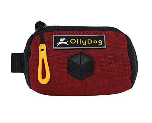 Image of OllyDog Scoop Pick Up Bag, Dog Waste Dispenser, Brick (Wine), One Size