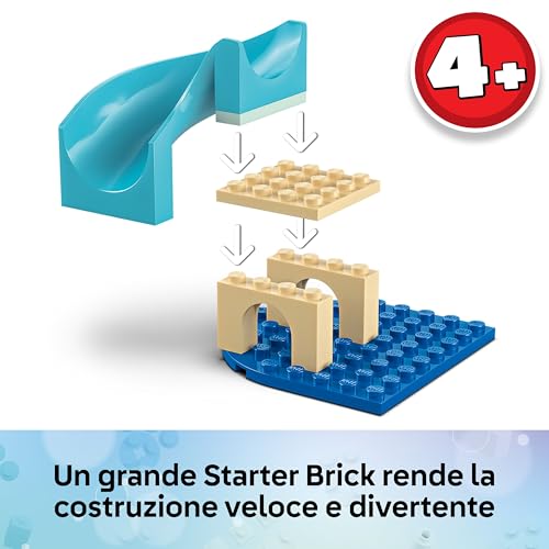 Gabby's Dollhouse Avventura nell’Acquario di Gabby Sirena - Giocattolo con Mini Bambolina di Gabby, Figura di Siregatta, e Accessori - Regalo per Bambine da 4 Anni in su e Fan del Film - 11204 - Lego - Immagine 2