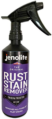 JENOLITE Rust Stain Remover | Fast Acting Rust Remover | Multi-Surface Safe | Interior & Exterior Use | Driveways, Patios, Walls, Bathrooms | Spray On and Wipe Clean | 500ml