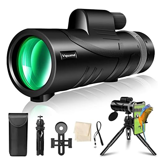 Gifts for Men 12X42 Monocular Telescope,BAK4 Prism FMC High Power Monocular with Smartphone Holder & Tripod,HD Bifocal Scope Waterproof Compact Portable Telescope for Hunting,Bird Watching,and Camping