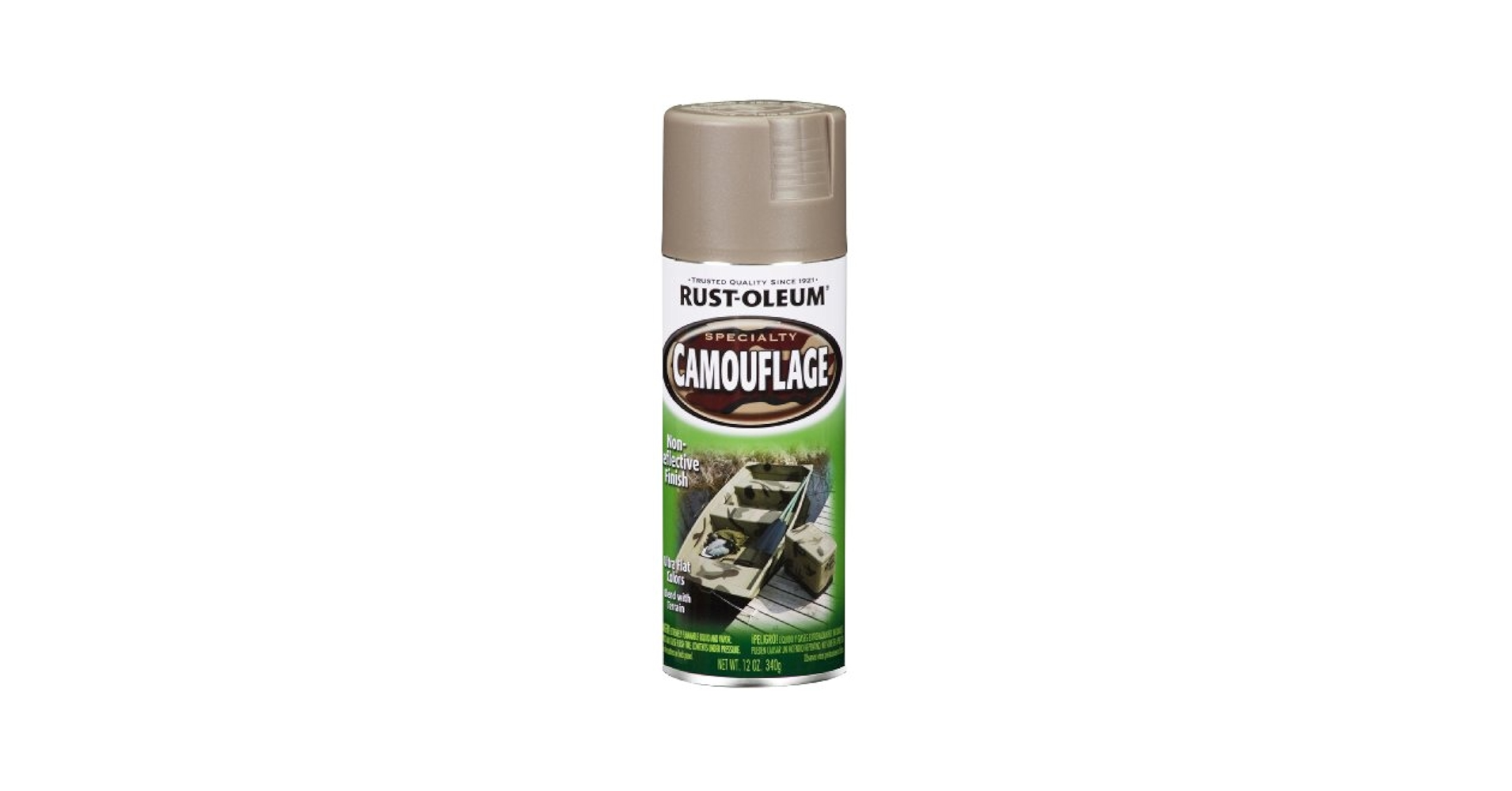12 Oz Khaki Camouflage Spray Paint [Set of 6] - Arts And