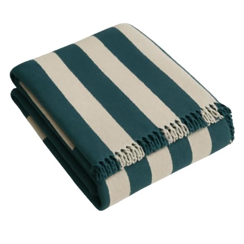 SaoTi Colcha Multiusos 220x240 cm - Jarapa Foulard Sofá Cama Playa, Fabricado en Algodon (Azul)