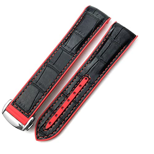 Bracelet de montre en caoutchouc pour Omega Seamaster Planet Ocean et Diver 300, design sport