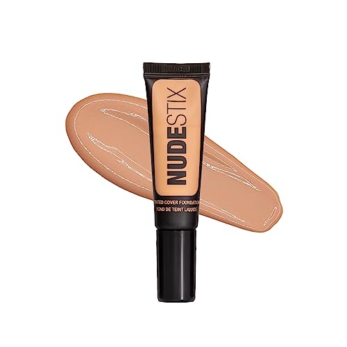 NUDESTIX - Fondotinta liquido con colore Nudestix Tinted Cover, copertura modulabile per un tono della pelle uniforme, lucentezza naturale impeccabile
