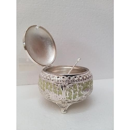 Image of Traditional Multipurpose German Silver Storage Box | Home Decor (1603)