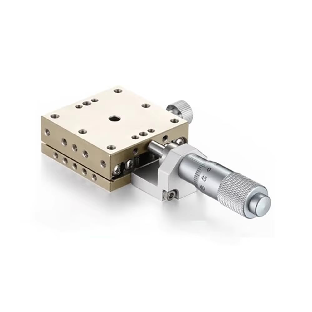 40x40mm Stainless Steel Manual Linear Stage, High Precision Cross Roller Guide Slide Table for Lab &amp; Industrial Use XSG40-A