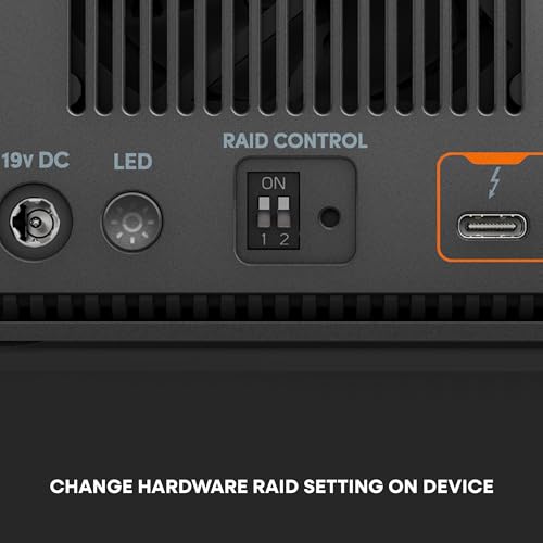 Image of 48TB G-RAID Project 2, High-Capacity 2-Bay RAID 0, Thunderbolt 3, USB (10Gbps), 7200RPM Ultrastar Hard Drive, Up to 540MB /s Read, Up to 490MB /s Write - SDPHK2H-048T