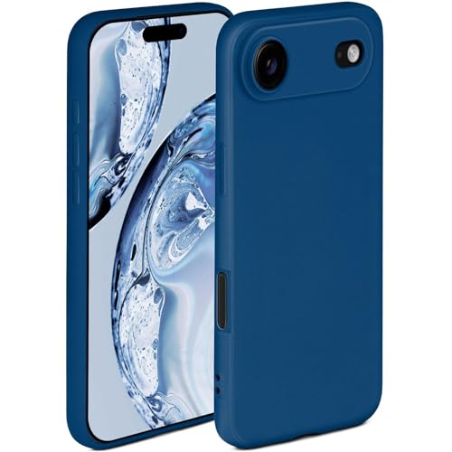 Coque silicone iPhone Air ONEFLOW bleu résout le problème des écrans brisés