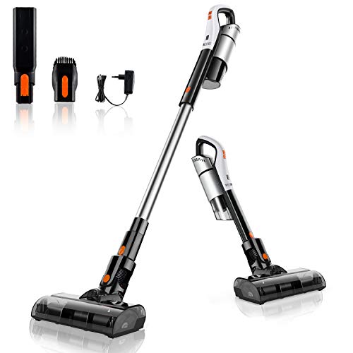 Cordless Vacuum, Meiyou 18KPa Powerful Suction 4-in-1 Stick Vacuum Cleaner, Lightweight & Ultra-Quiet
