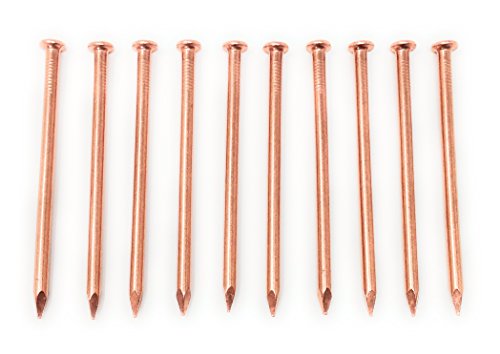 5 Inch Copper Nails - Pack of 10 Large Solid Copper Nail Spikes
