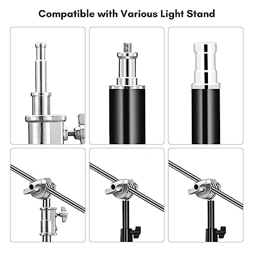 Image of Andoer Multi Functional Heavy Duty, Multi-Functional Light Stand Mounting Adapter Heavy Duty Swivel Head Holder Grip Head for Light Stand Extension Boom Arm Photography with 4 Mounting Holes