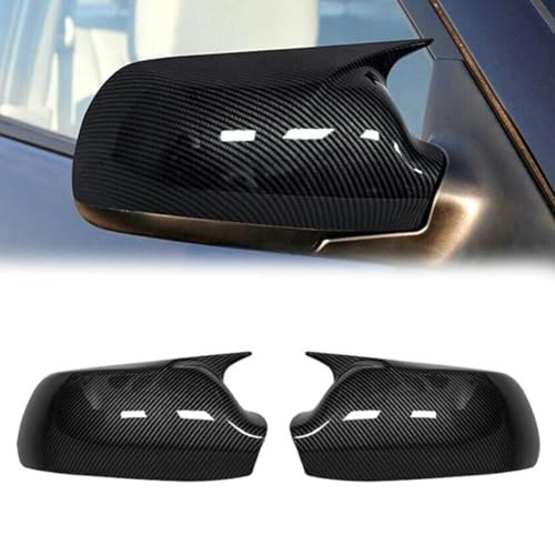 2pcs Side Door Wing Mirror Cover Cap Compatible with Mazda 3 Mazda 6 2003-2008 Driver & Passenger Side Carbon Fiber OX Horn Lid Rearview Shell new Exterior Accessories