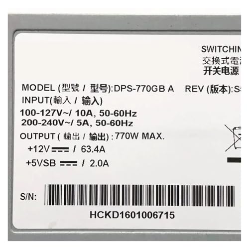 Alimentation serveur DPS-770GB C 770W résout les surchauffes électriques - 3