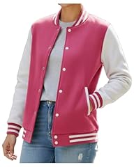Pink and White - Varsity Jacket Women