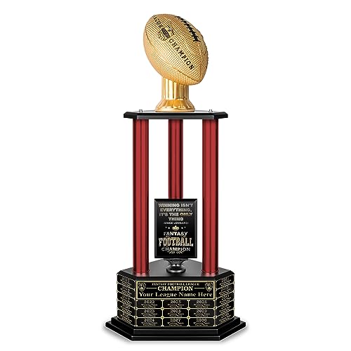 Image of TrophySmack 19-Year Perpetual Fantasy Football Trophy, Custom Engraved