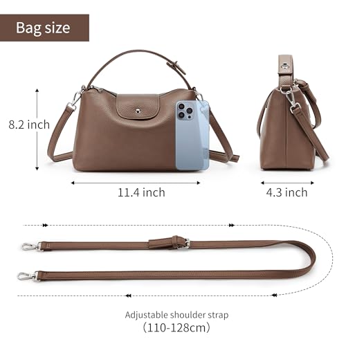 KALIDI Soft Vegan Leather Hobo Bag, Crossbody Purses Satchel for Women with Top Handle4