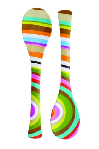 French Bull - Melamine Salad Servers - Salad Tongs - Serving Utensils - Ring