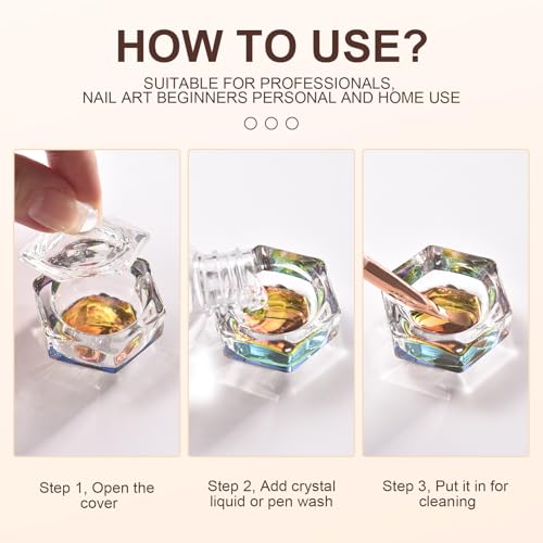 2 piezas receptáculo para uñas con tapa KAZIPOP miniatura 6