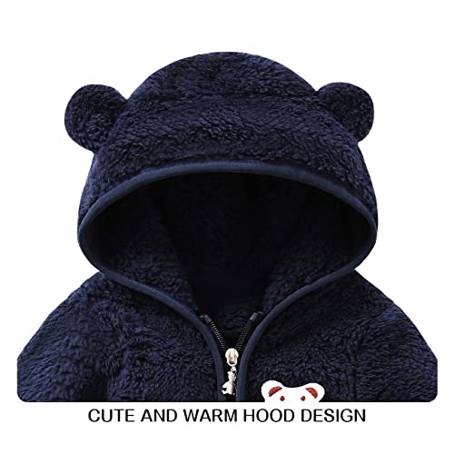 Tumaron 22022-BL0-3M Newborn Fleece Jacket Boy Winter Coat Clothes Sweater Gifts For Baby 6-9 Months thumb #2