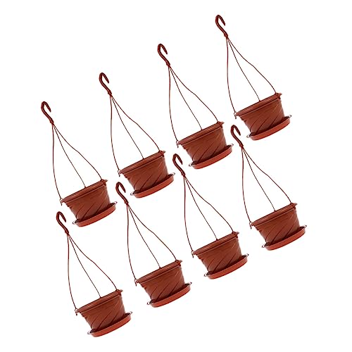 Hemobllo 8juegos Maceta De Pothos Chlorophytum para Balcón Contenedor De Plástico para Flores Macetas Colgantes para Clorofito Suministros De Jardinería