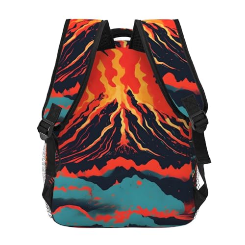 Sac à dos voyage OdDdot imprimé volcano pour travailler et s'évader - 4