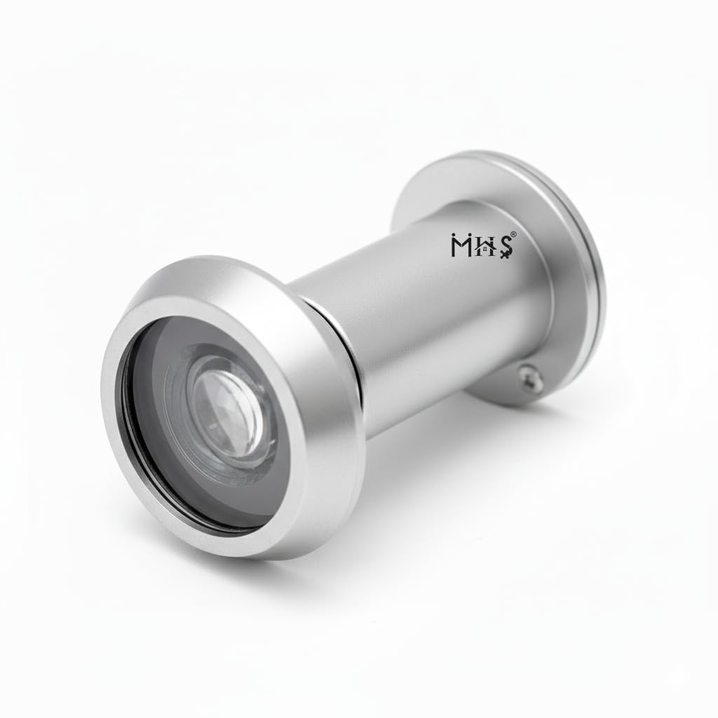 Brass Door Viewer with Privacy Flap - 180° View -11 Brass Door Viewer with Privacy Flap - 180° View -11
