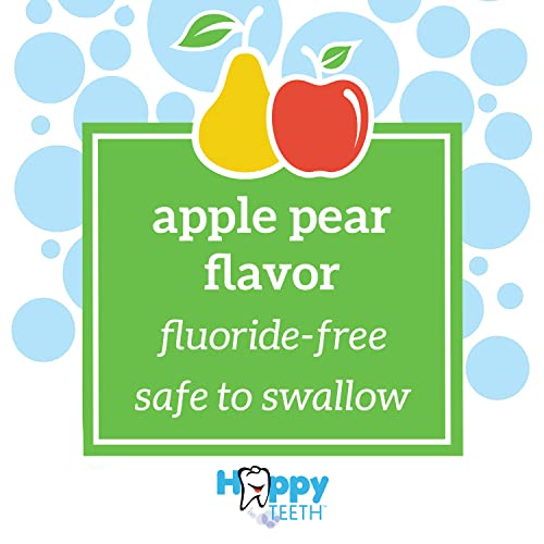 dr brown39s fluoride-free baby toothpaste safe to swallow apple pear 1-pack 14oz40g 0-3 years