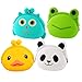 TOYANDONA 4Pcs Niedlichen Mini Geldbörse Cartoon Silikon Geldbörsen Geldbörse Headset Tasche Wasserdicht Münztasche Neuheit Spielzeug Schule Preis Geschenke