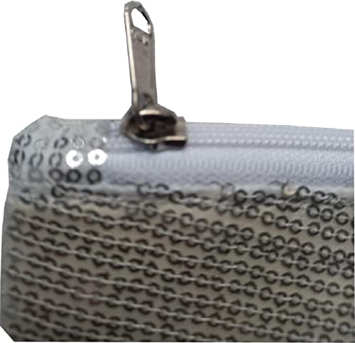 Image of KVR Sequin Polyester Fabrics Clutch Fashion Party Dance Vintage Sparkle purse handbag with Satin lining inside