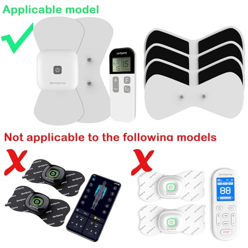 Comfytemp Official TENS Unit Replacement Pads, 4 Pack Wireless TENS Pads, 5.1" x 2.4" Reusable Self Adhesive Electrodes with Premium Quality, Non-Irritating Design for Muscle Stimulator Electrotherapy - Image 3